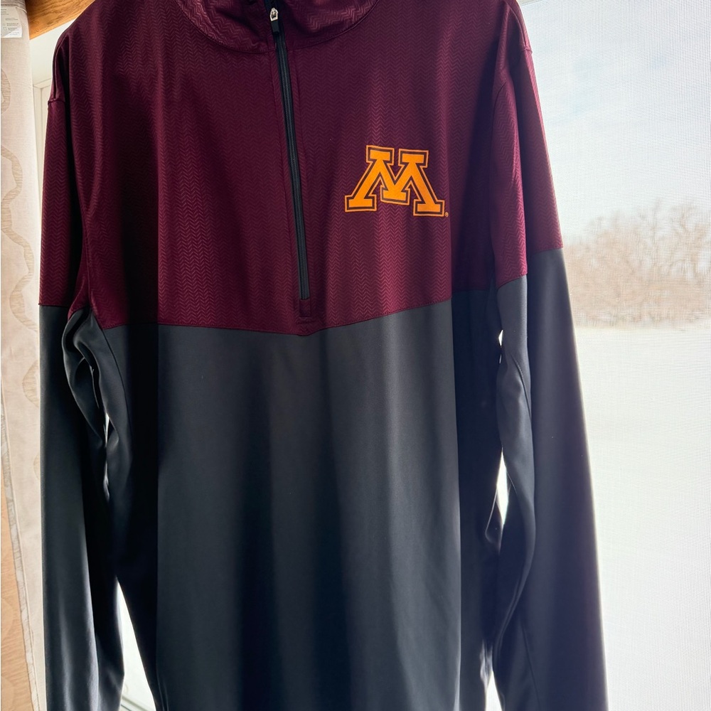 University of Minnesota - Maroon and Black Quarter-Zip Pullover
